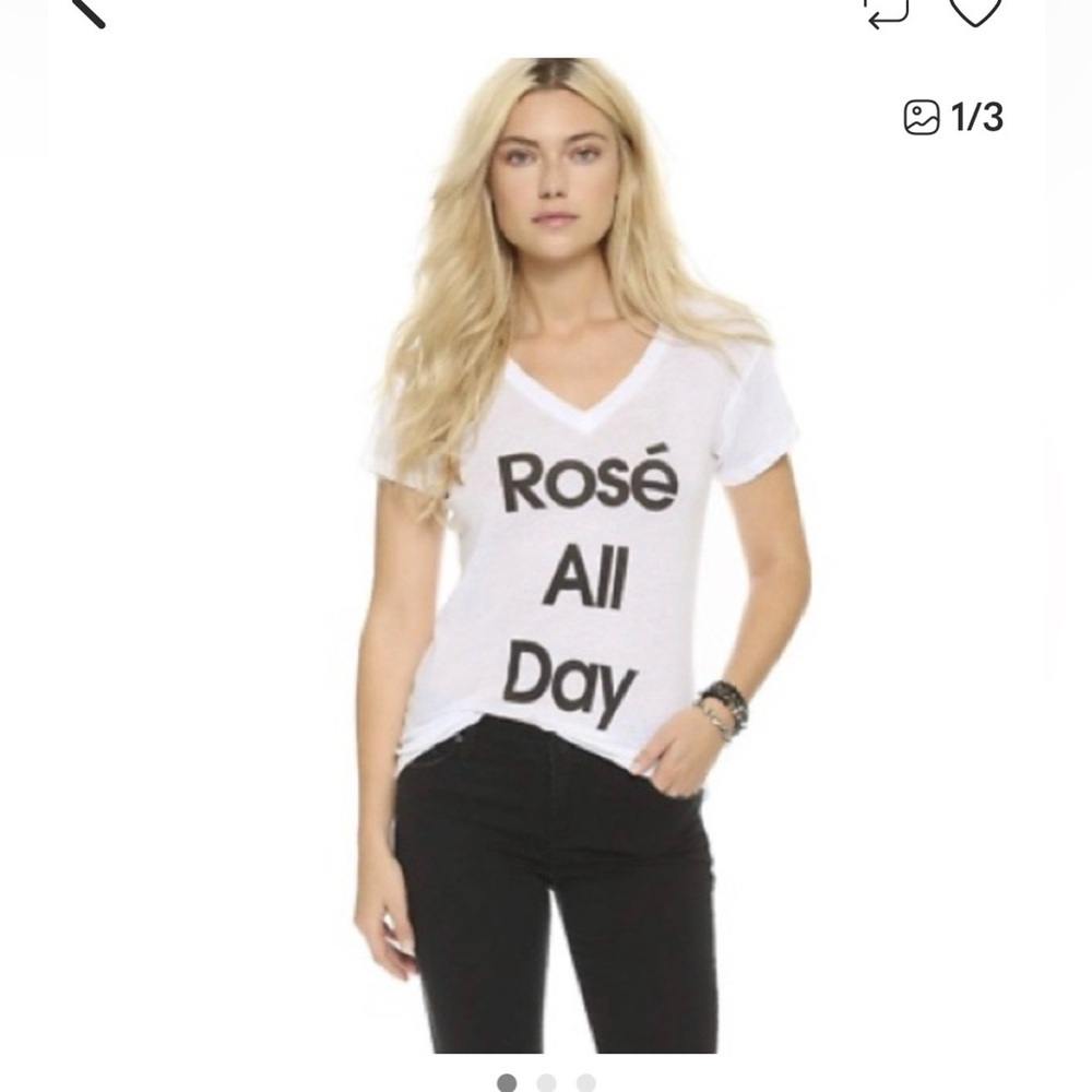 WILD FOX / Rose All Day / Shirt / soft / M / Ptp-19"/ Preloved